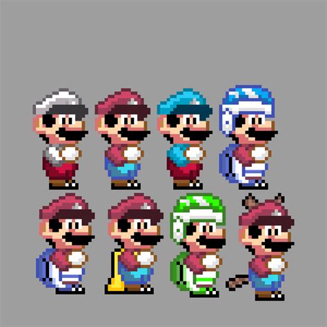 Super Mario Bros Pixel Sprites Reverasite