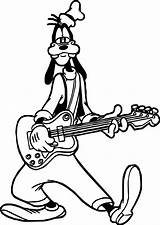 Guitar Coloring Pages Electric Drawing Printable Player Acoustic Goofy Playing Kids Color Colouring Getdrawings Outline Getcolorings Wecoloringpage Ghetto Cool Print sketch template