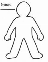 Person Outline Coloring People Template Body Popular Cut sketch template