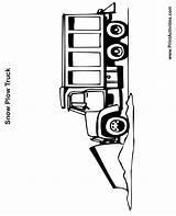 Coloring Snow Plow Truck Pages Printactivities Kids Printable sketch template