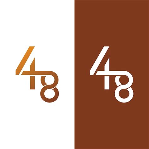 premium vector number  logo   luxury  concept