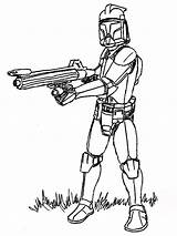Coloring Wars Star Printable Trooper Clone Sheet Characters Drawing General Clipart sketch template