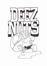Deez Nuts sketch template
