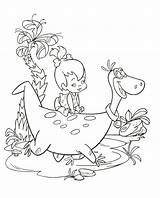 Dinosaur Flintstones Colouring sketch template