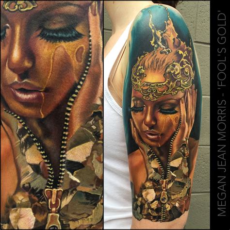 Fool S Gold Color Tattoo By Me Megan Jean Morris