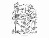 Billy Gruff Goats Three Coloring Pages Getcolorings Gr Getdrawings Color sketch template