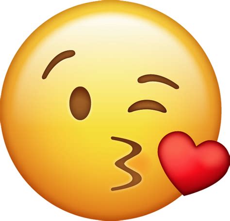 😘 Blow Kiss Emoji [free Download Ios Emojis] Emoji Island