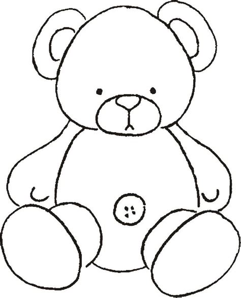 cut  teddy bear template printable