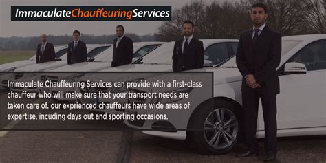 immaculate chauffeuring services high class private chauffeurs for your events airport transfers