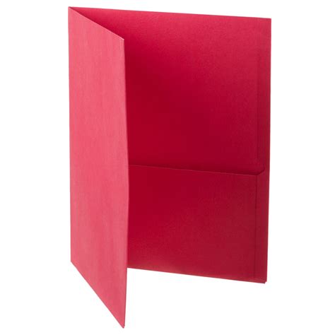 oxford      red  pocket embossed leather grain paper