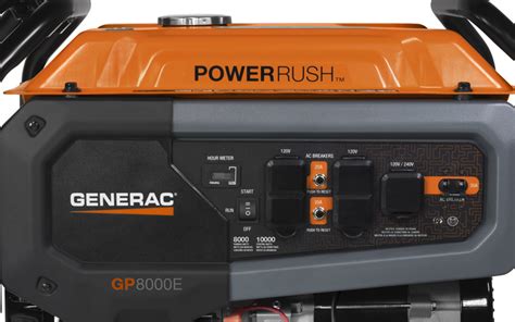 Generac Power Systems 8000 Watt Gp Series Portable Generator With
