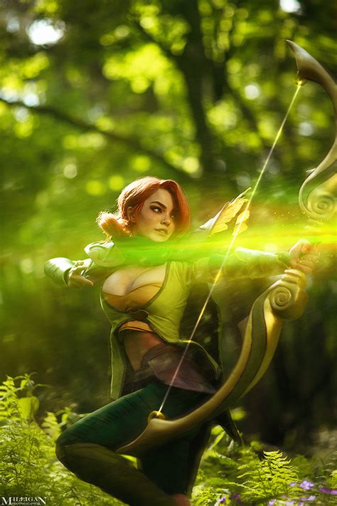 this dota 2 windranger cosplay is out of this world
