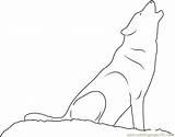 Howling Designlooter Coloringpages101 Wolves sketch template