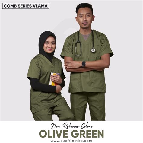 sueffi attire comb cotton design  olive green pair shopee