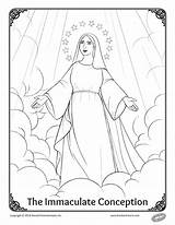 Conception Immaculate Virgin Catholic Blessed sketch template