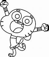 Gumball Watterson Wecoloringpage sketch template