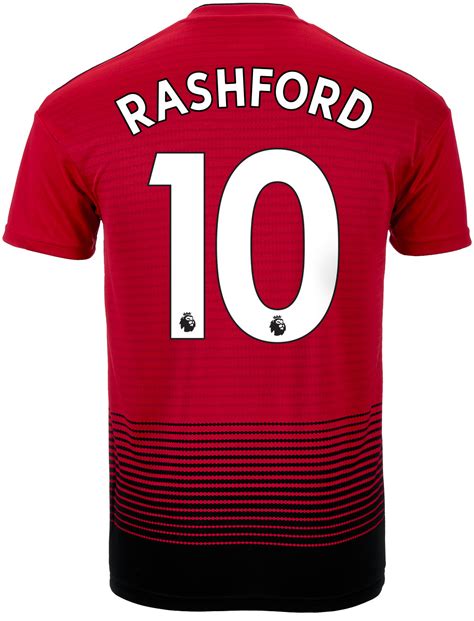 adidas marcus rashford manchester united home jersey   soccerpro