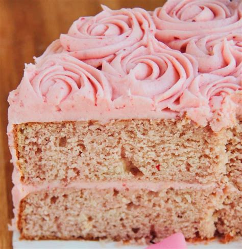 fresh strawberry cake  strawberry buttercream recipe kitchen vistas