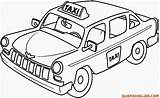 Medios Transporte Taxi Paracolorear Primaria Maestra sketch template