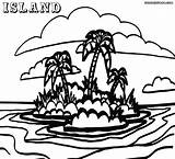Island Coloring Pages Colorings Popular sketch template