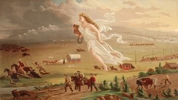 american progress manifest destiny painting analysis    middle