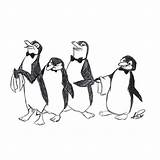 Poppins Penguins Poppin Pinguini sketch template