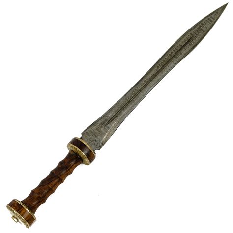 gladius sword high carbon damascus steel sword  gladiator roman sword battling blades
