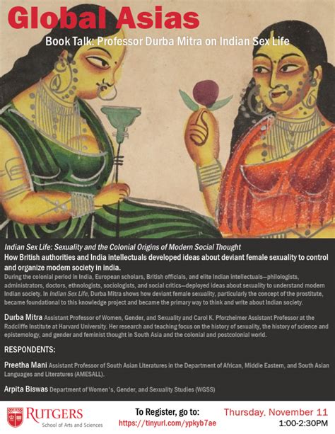 book talk prof durba mitra on indian sex life global asias