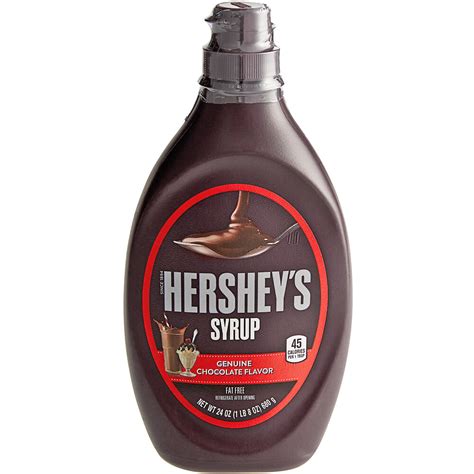 hersheys chocolate syrup  oz bottle webstaurantstore