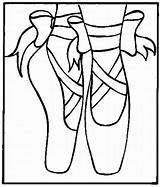 Shoes Coloring Ballet Library Pointe Cartoon Clipart sketch template