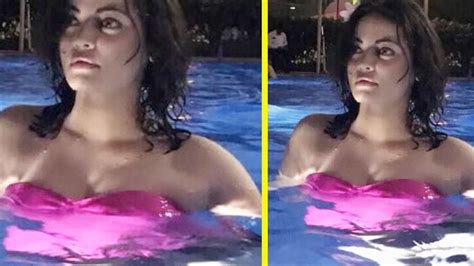 Sneha Ullal Latest Hot Photoshoot In Swimming Pool Youtube