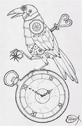 Steampunk Drawing Line Shell Examples Coloring Clock Drawings Tattoo Clockwork Dessin Raven Pages Turtle Deviantart Coloriage Google Animal Raabe Sketches sketch template