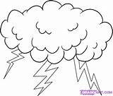 Lightning Drawing Draw Clouds Cloud Bolt Storm Coloring Pages Step Sketch Dark Bolts Drawings Cartoon Drawn Lightening Paintingvalley Lighting Dragoart sketch template