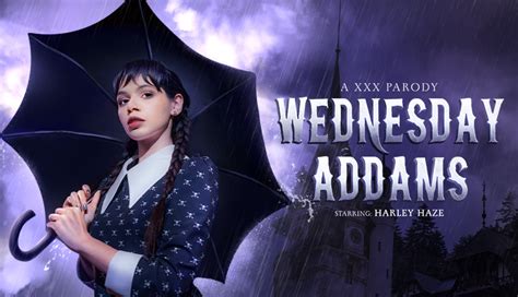 Wednesday Addams Vr Porn Parody Harley Haze As Wednesday In Vr