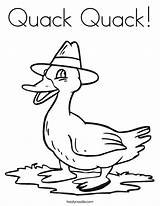 Quack Coloring Duck Pages Clipart Giggle Ducky Goose Kids Print Tracing Login Cliparts Pelican Outline Twistynoodle Favorites Add Noodle Built sketch template