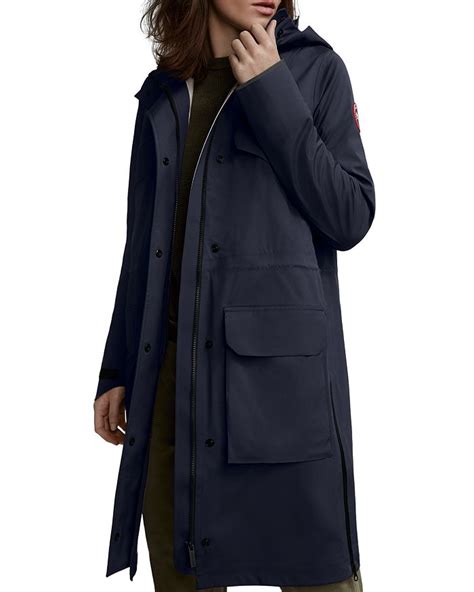 Canada Goose Seaboard Rain Jacket In Navy Modesens