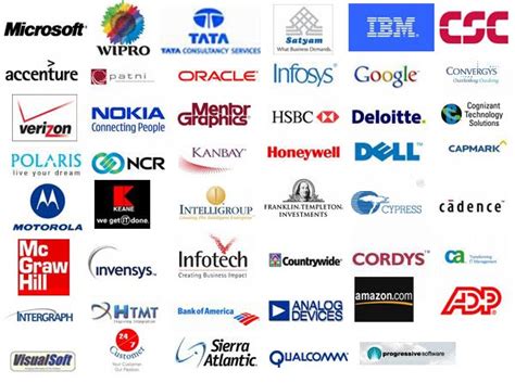 technology enjoy major  companies logos