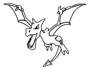 aerodactyl coloring page coloring book  coloring pages