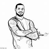Lebron Printable Posted sketch template