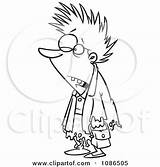 Frazzled Clipart Outlined Survived Shopping Friday Woman After Illustration Toonaday Royalty Vector sketch template