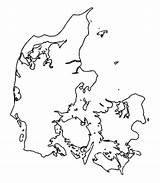 Dinamarca Mapa Geografia sketch template