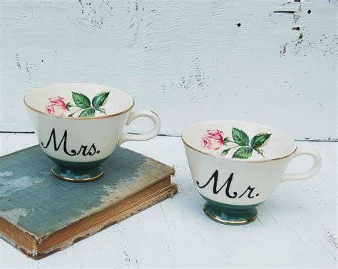 blackbirds and bumblebees mr and mrs breakfast vintage teacups