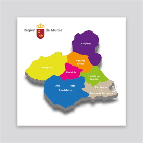 mapa de la region de murcia por comarcas  satisfaccion