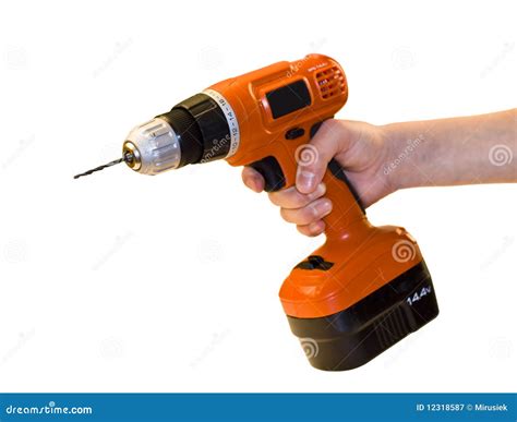 hand drill stock image image  turn object construction