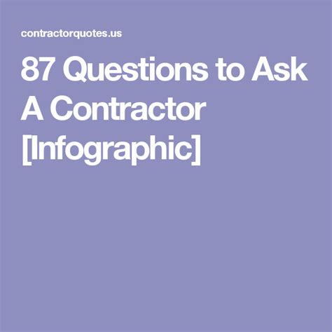 questions    contractor infographic contractors    questions home