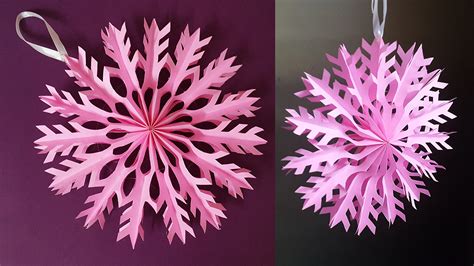 Colors Paper How To Make Snowflakes Out Of Paper Beautiful 3d