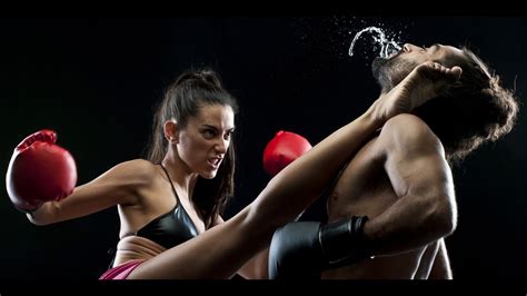 rare man vs woman mma mixed martial arts fight youtube