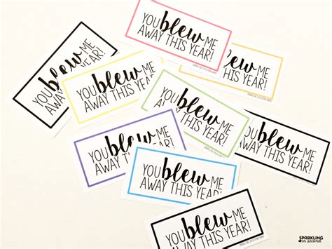 year gift bubble tags sparkling   grade