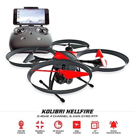 kolibri hellfire  quadcopter drone wide angle camera   video feed fpv p hd