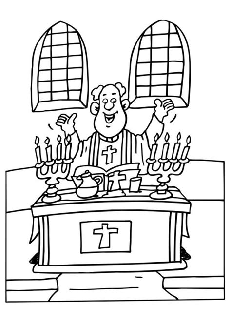 coloring page priest  printable coloring pages img